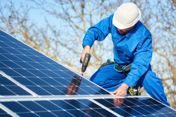 Solar panels installation